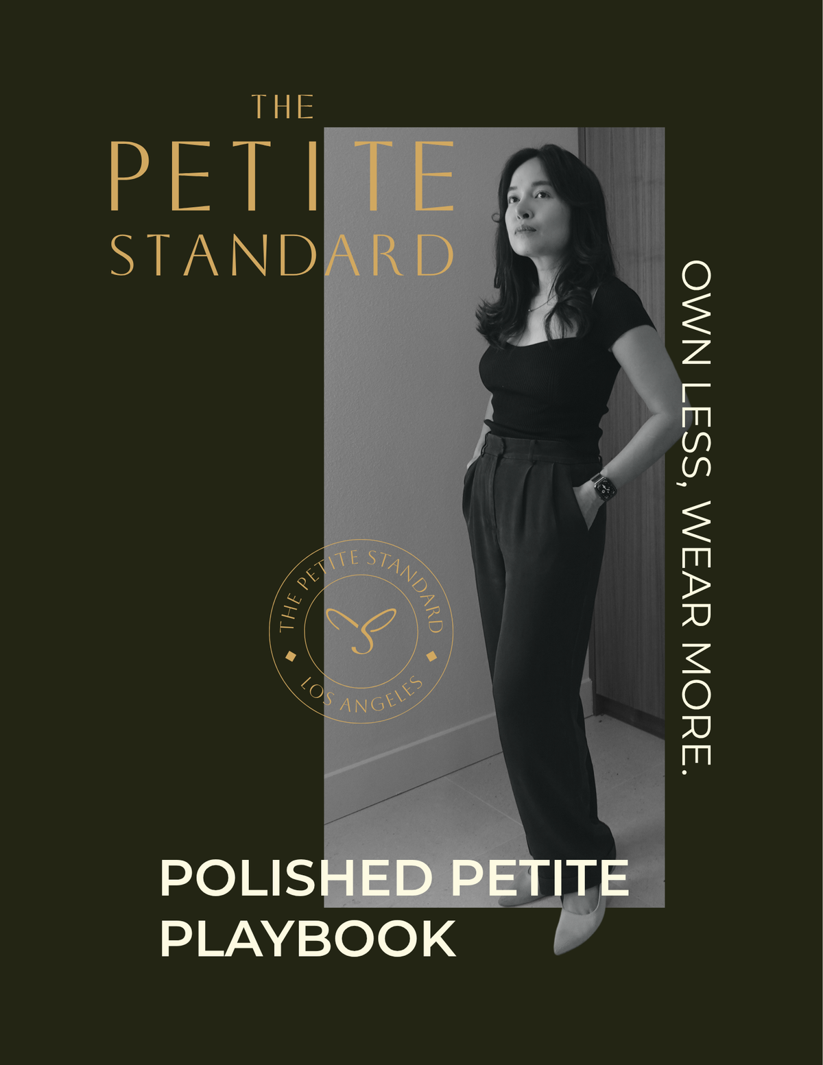 The cover of The Polished Petite Playbook, a free guide to dressing a petite frame
